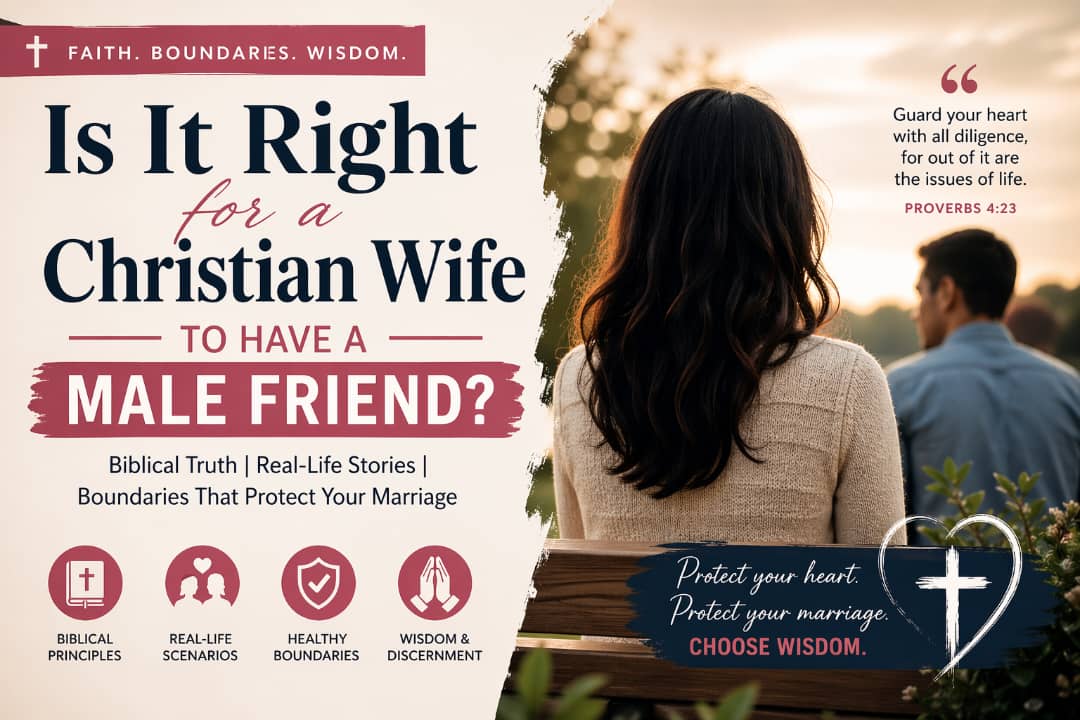 IS IT RIGHT FOR A CHRISTIAN WIFE TO HAVE A MALE FRIEND?