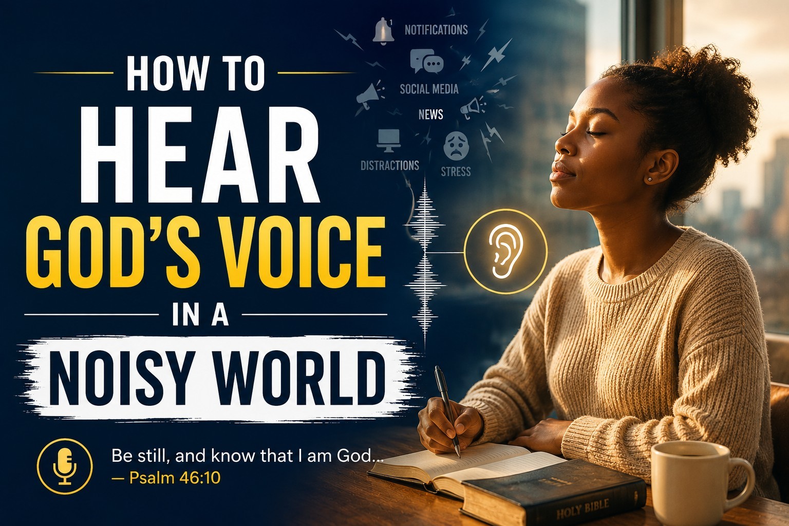 HOW TO HEAR GOD'S VOICE IN A NOISY WORLD.