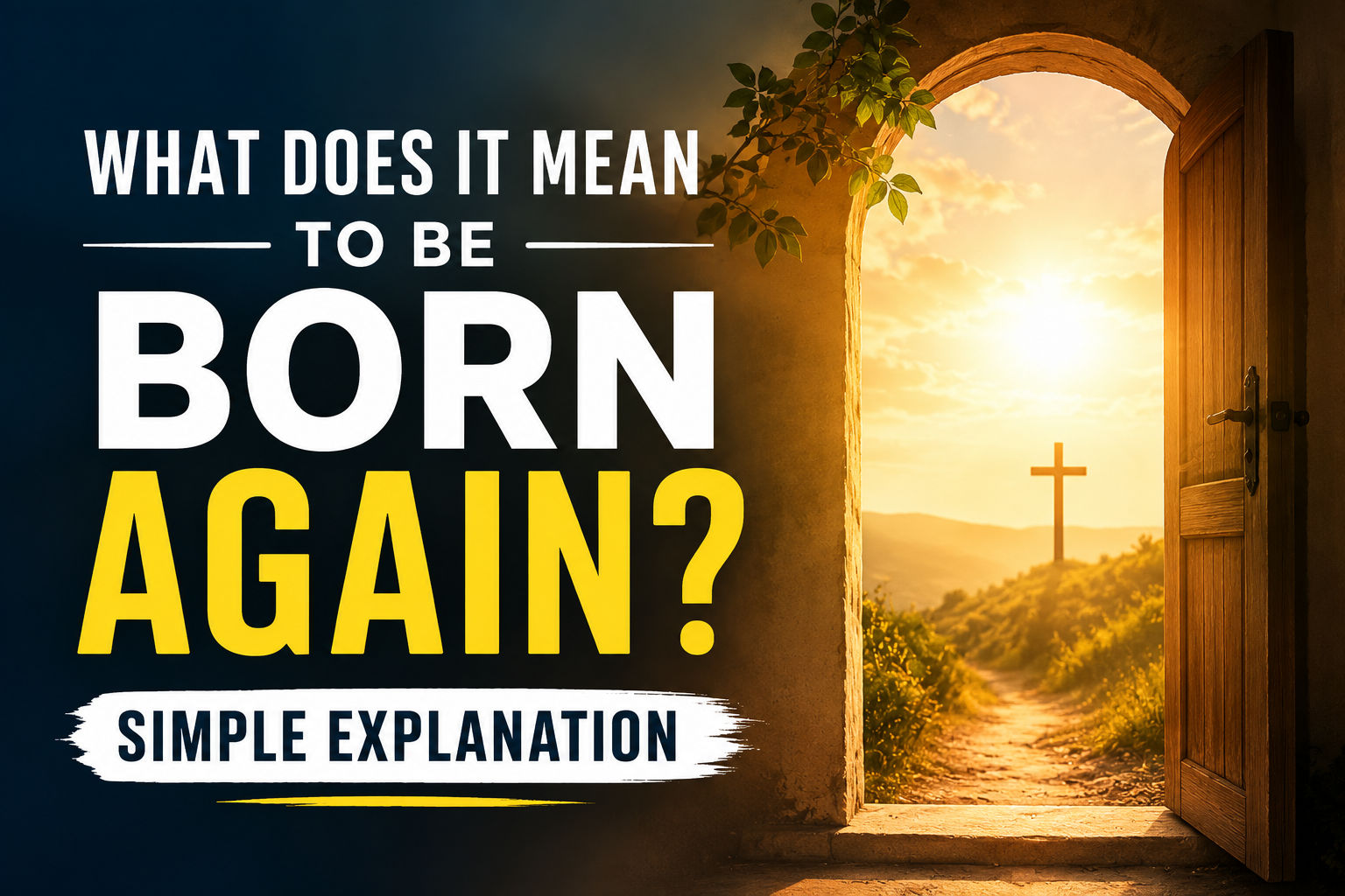 WHAT DOES IT MEAN TO BE BORN AGAIN. SIMPLE EXPLANATION.