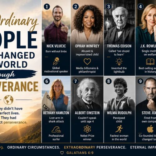 10 ORDINARY PEOPLE WHO CHANGED THE WORLD THROUGH PERSEVERANCE