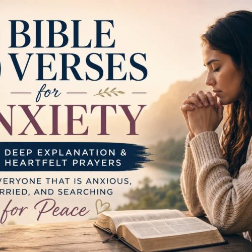 BIBLE VERSES FOR ANXIETY