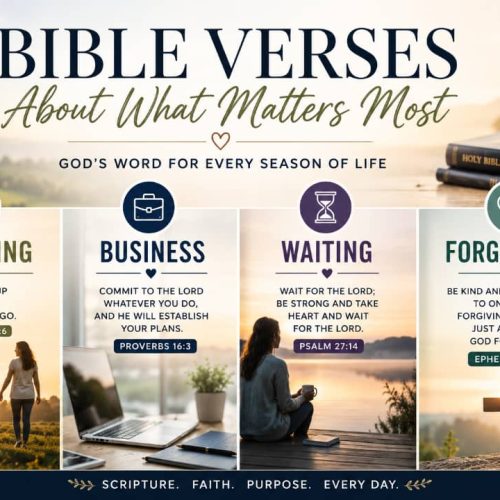 BIBLE VERSES ABOUT WHAT MATTERS MOST