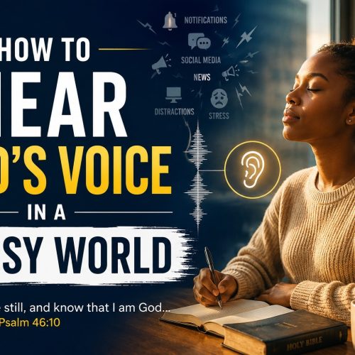 HOW TO HEAR GOD'S VOICE IN A NOISY WORLD.