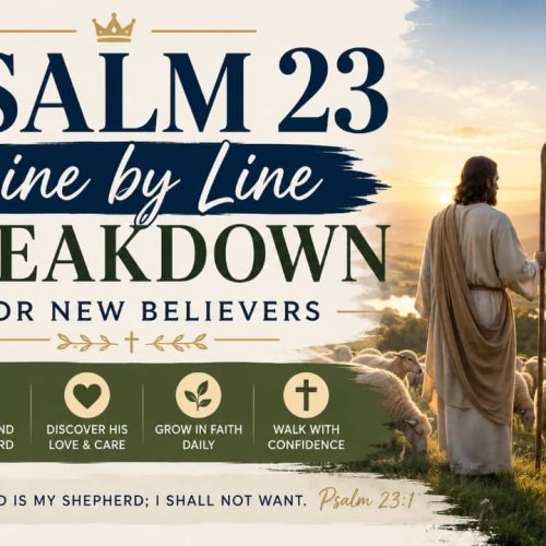 PSALMS 23 LINE BY LINE BREAKDOWN FOR NEW BELIEVERS.