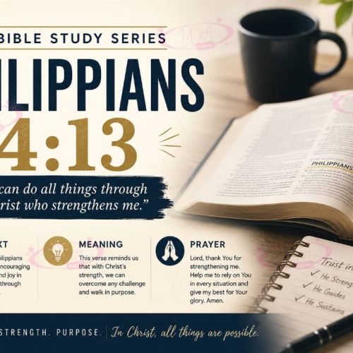 PHILIPPIANS 4:13 I CAN DO ALL THINGS